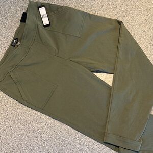 Soho Apparel Women Pants in Olive Green. Size L